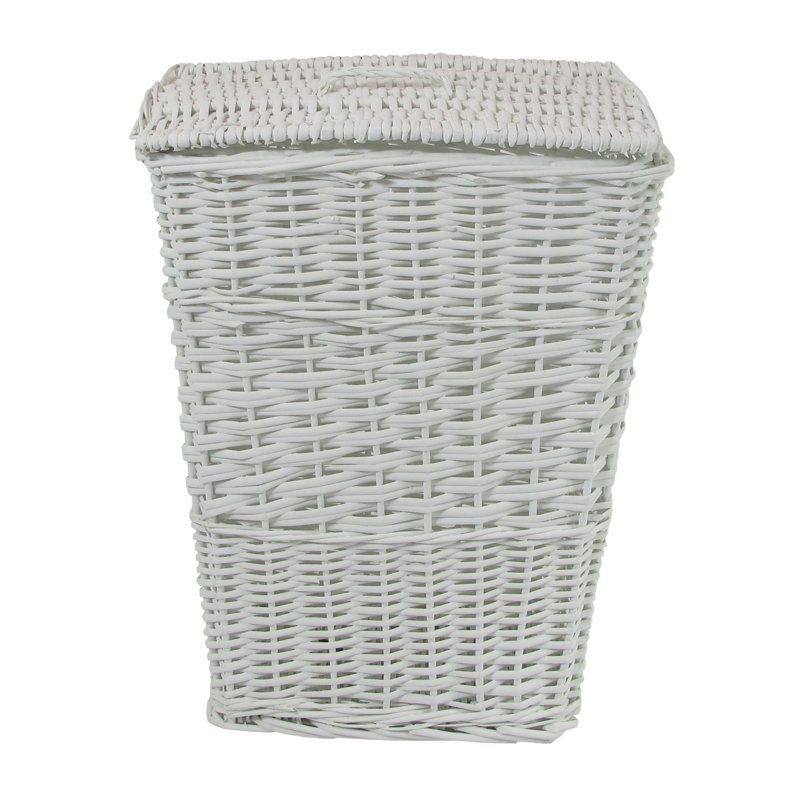 Redmon Rectangular Willow Wicker Laundry Hamper & Reviews Wayfair
